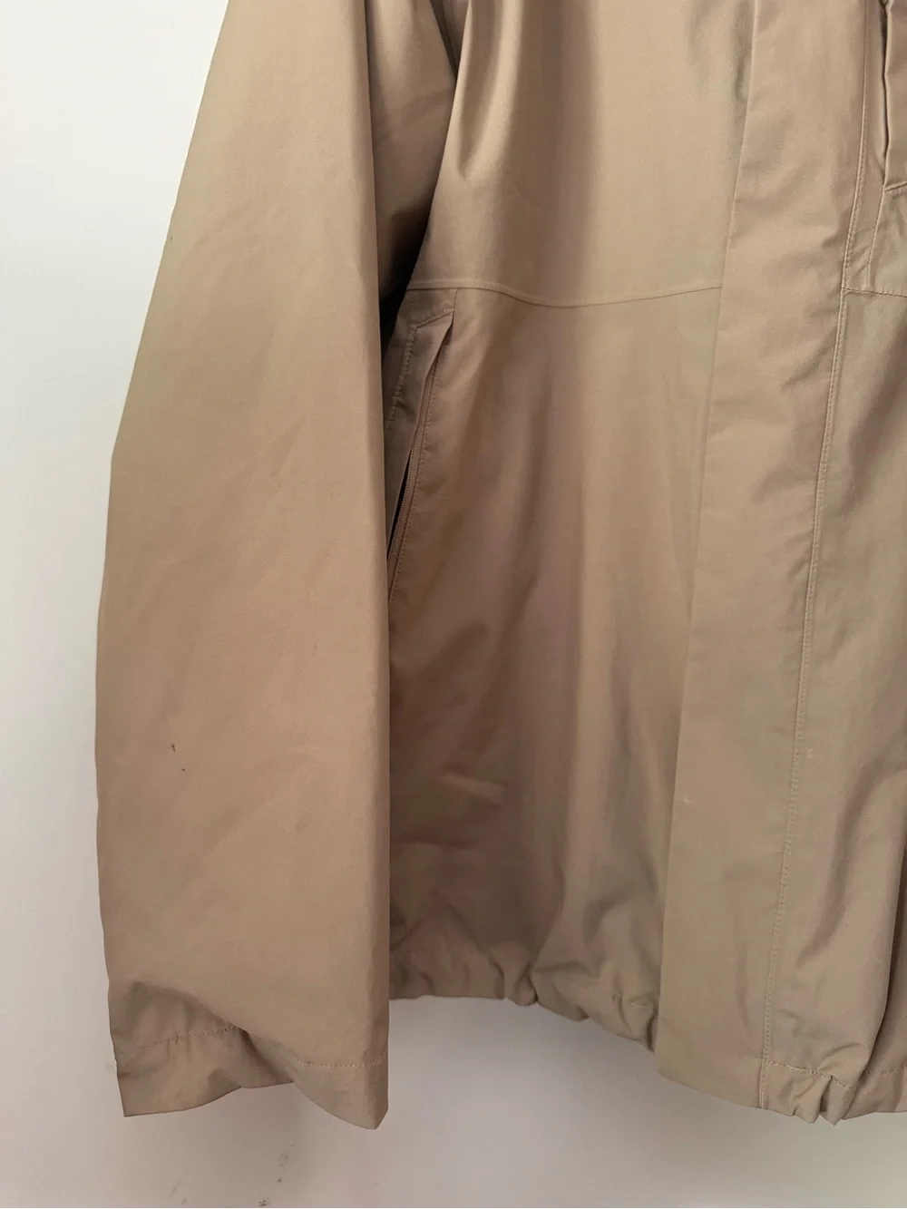 The North Face Men’s Tan Hooded Insulated Jacket Size Large Outdoor Winter Coat